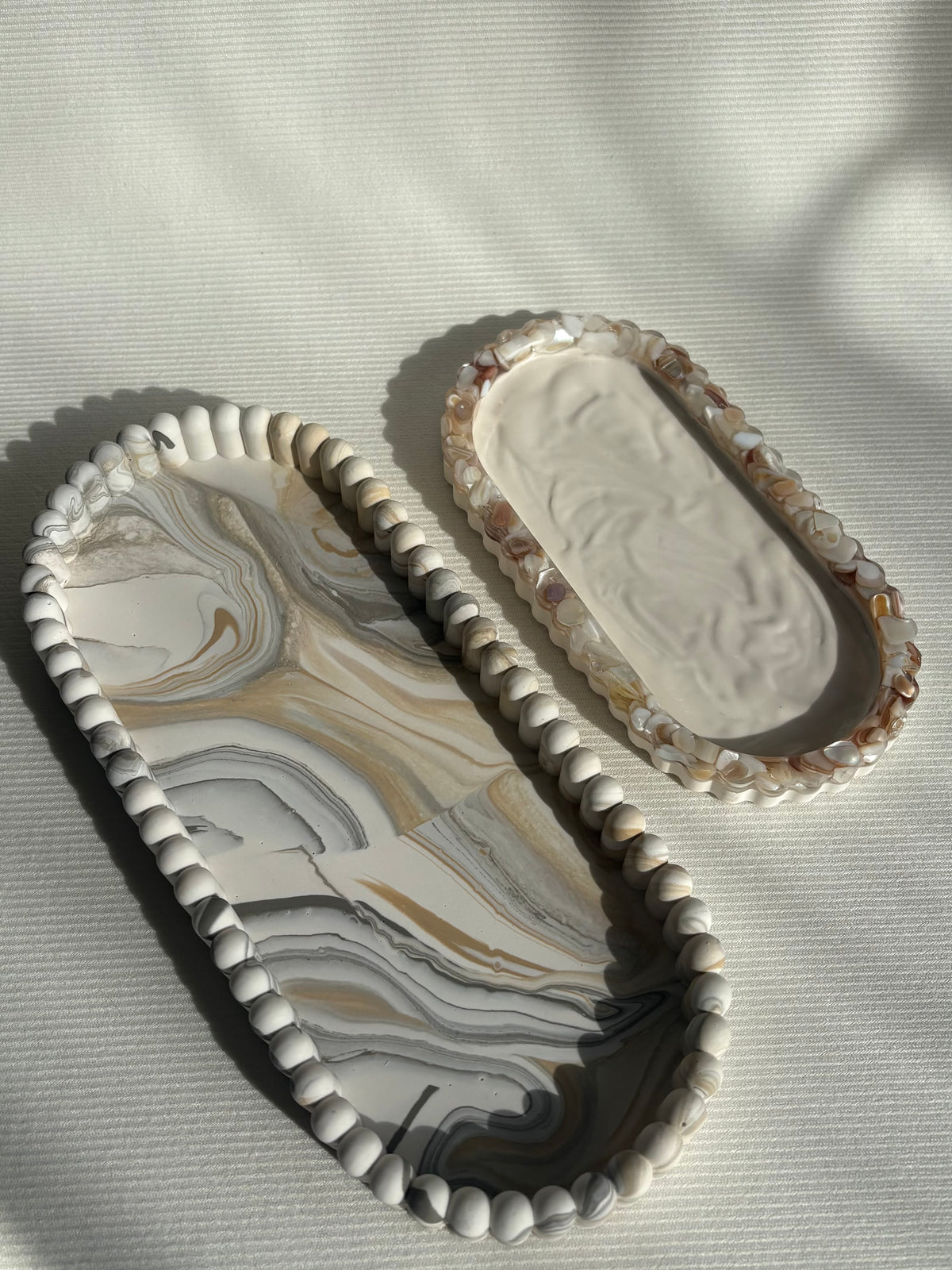 Marble tray set