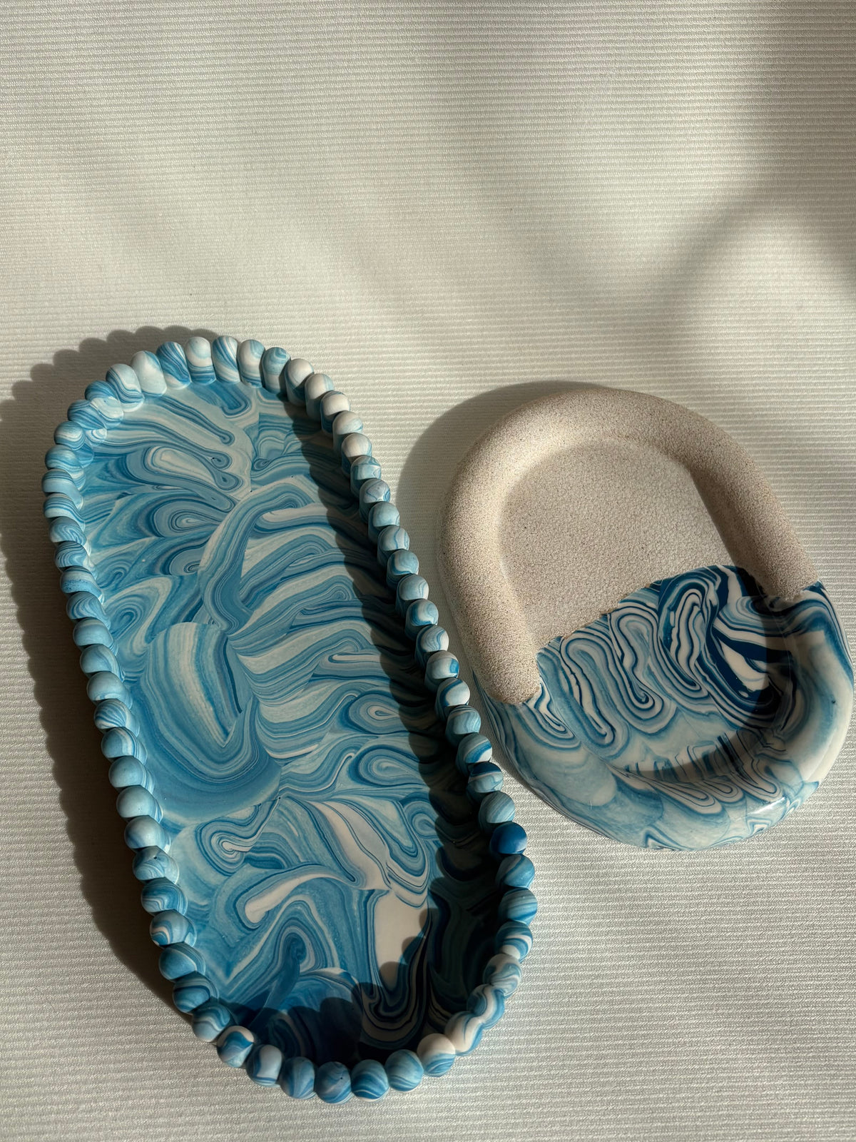 Marble tray set