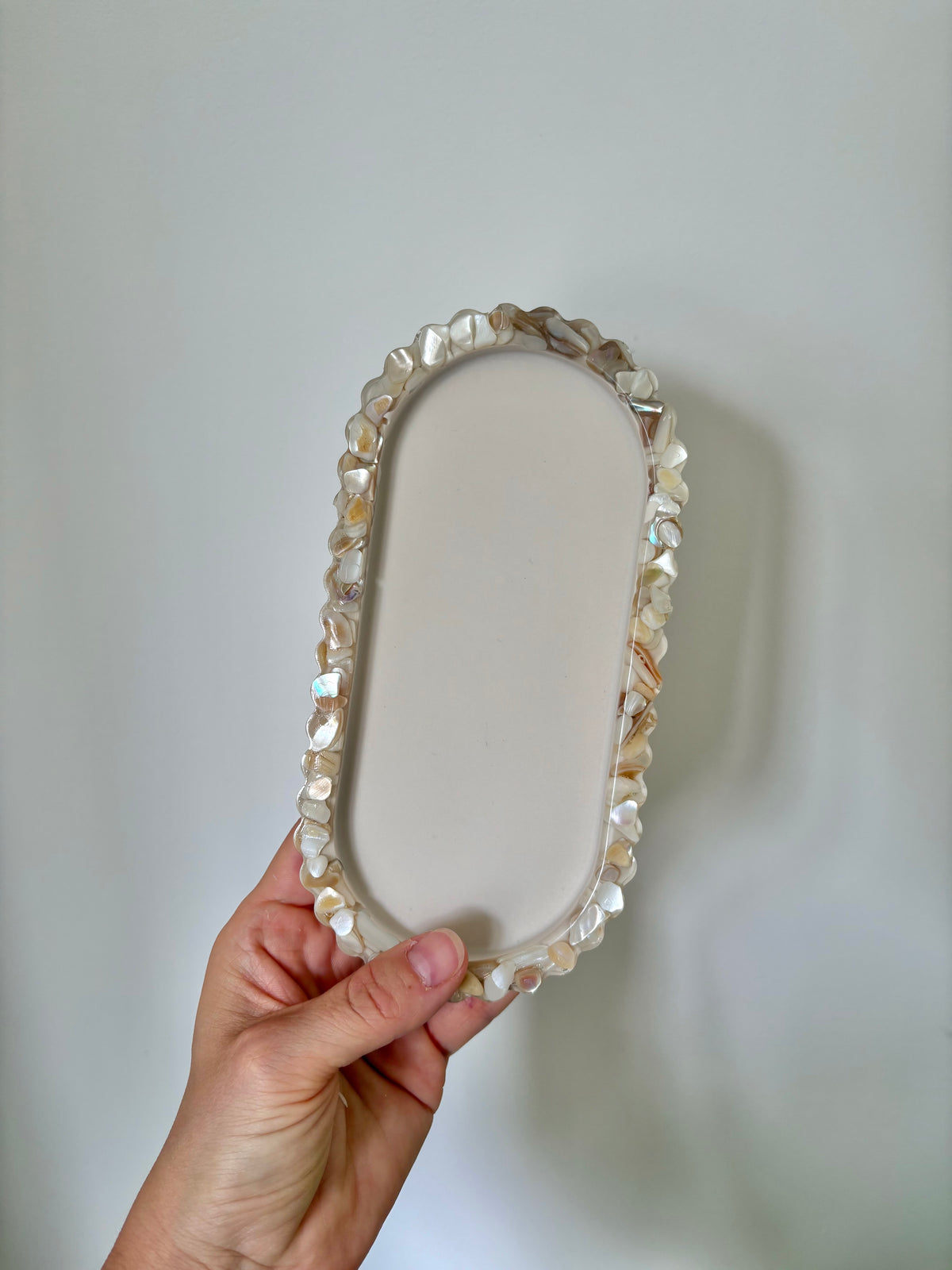 *COMING SOON * The Mother of Pearl ruffle tray