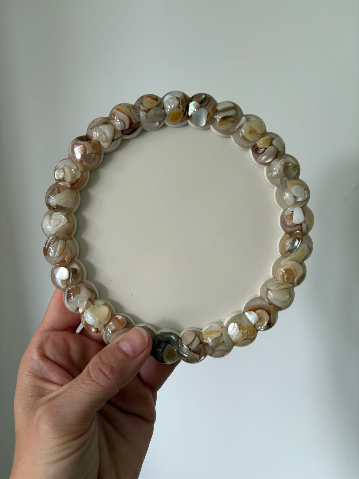 *COMING SOON* The Mother of Pearl round bubble tray