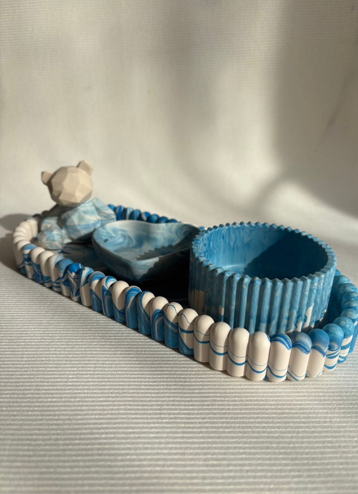Marble tray set