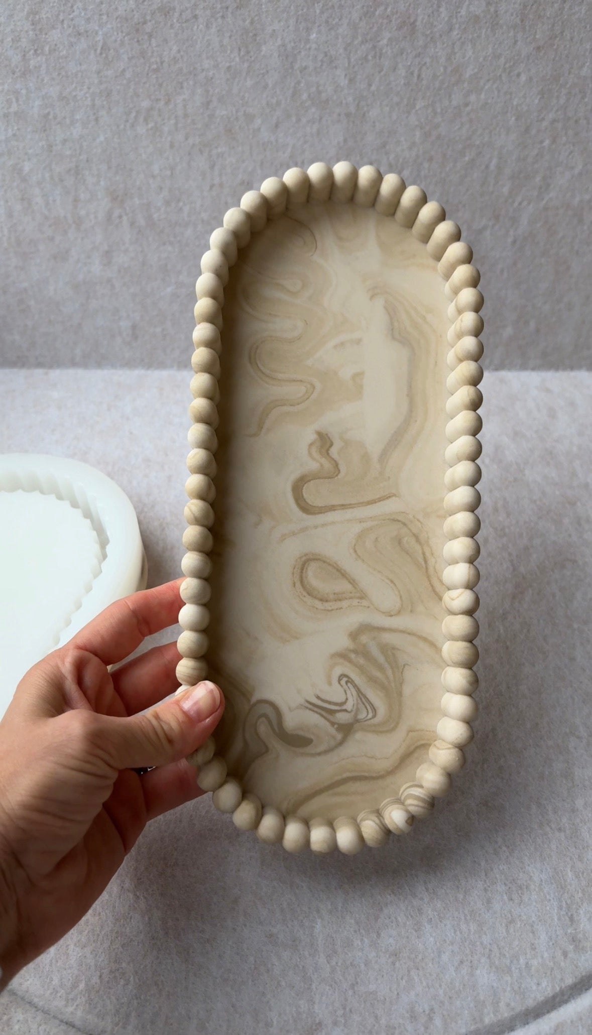 PRE ORDER - Brown Marbled tray- SEPTEMBER DELIVERY